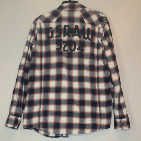 G-Star Raw "Deck Windsor” Short Sleeve Shirt Zip R5204 Cotton men; size XL - Picture 4 of 9